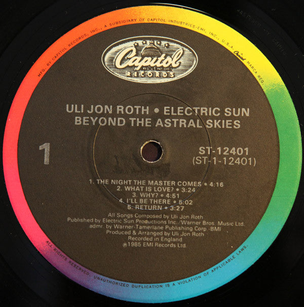 Ulrich Roth / Electric Sun : Beyond The Astral Skies (LP, Album)