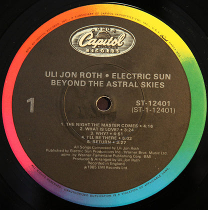 Ulrich Roth / Electric Sun : Beyond The Astral Skies (LP, Album)