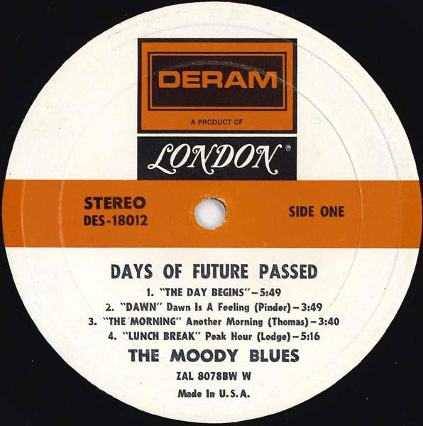 The Moody Blues : Days Of Future Passed (LP, Album, RE, W -)