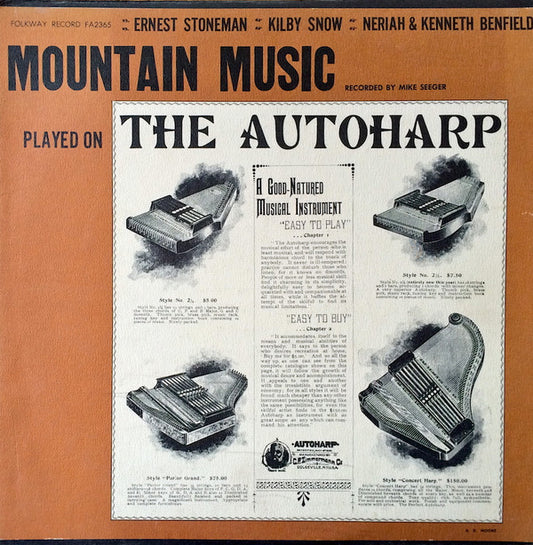 Various : Mountain Music Played  On The Autoharp (LP, Album)