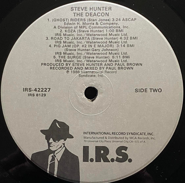 Steve Hunter : The Deacon (LP, Album, Glo)