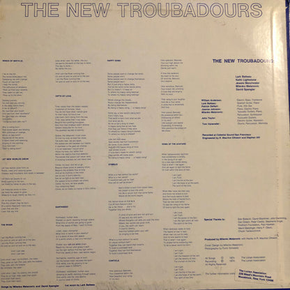 The New Troubadours : Winds Of Birth (LP)