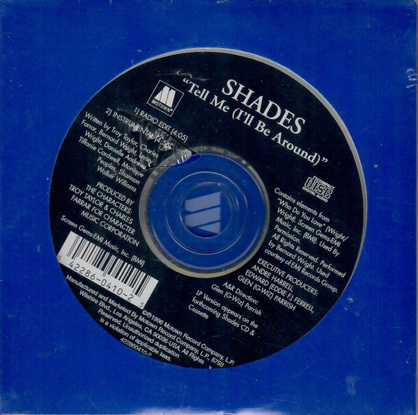 Shades (2) : Tell Me (I'll Be Around) (CD, Single)