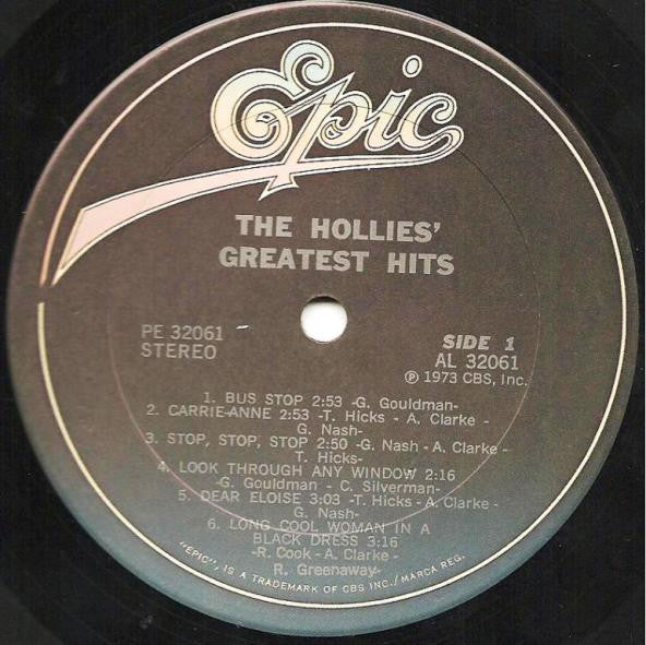 The Hollies : The Hollies' Greatest Hits (LP, Comp, RE, Pit)