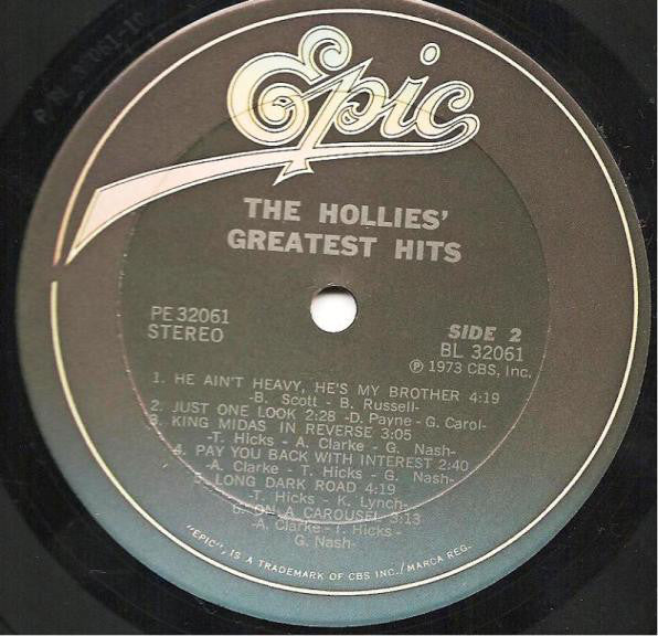 The Hollies : The Hollies' Greatest Hits (LP, Comp, RE, Pit)