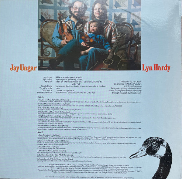 Jay Ungar & Lyn Hardy : Catskill Mountain Goose Chase (LP, Album)