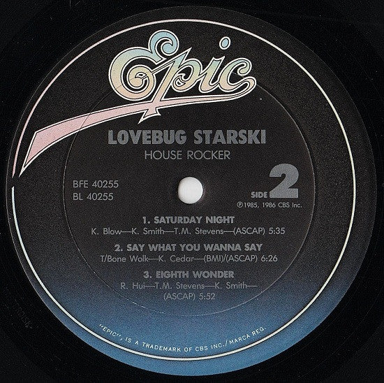 Lovebug Starski : House Rocker (LP, Album)