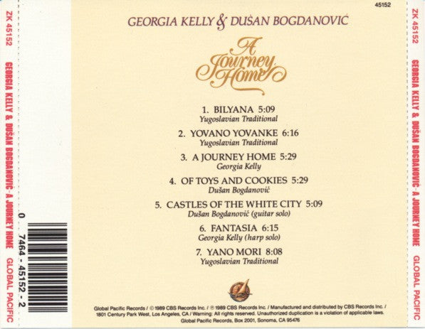 Georgia Kelly & Dušan Bogdanović (2) : A Journey Home (CD, Album)