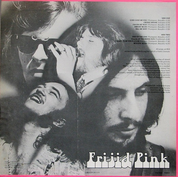 Frijid Pink : Frijid Pink (LP, Album, Wad)