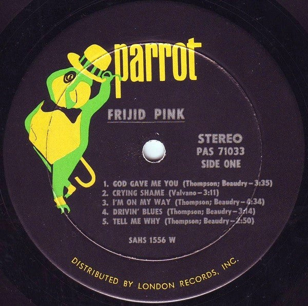 Frijid Pink : Frijid Pink (LP, Album, Wad)