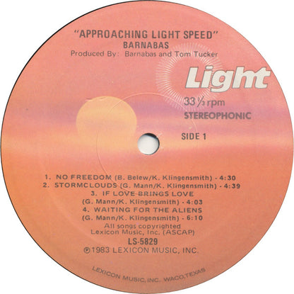 Barnabas (3) : Approaching Light Speed (LP, Album)