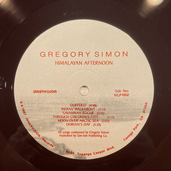 Gregory Simon : Himalayan Afternoon (LP, Album)