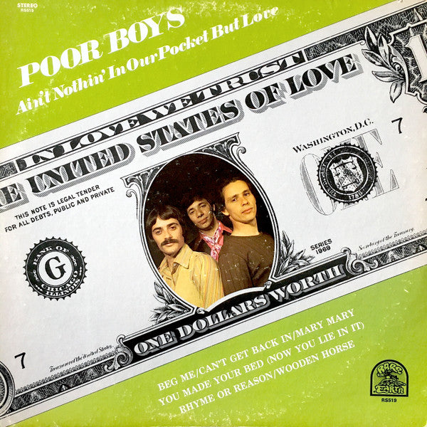 Poor Boys : Ain't Nothin' In Our Pocket But Love (LP, Album)