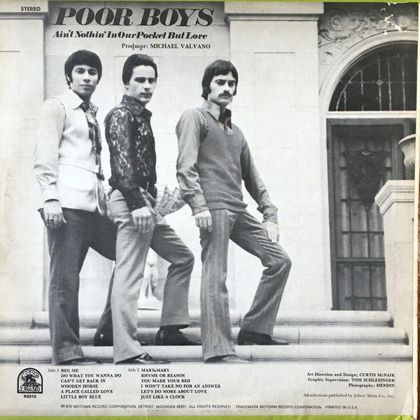 Poor Boys : Ain't Nothin' In Our Pocket But Love (LP, Album)