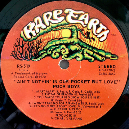 Poor Boys : Ain't Nothin' In Our Pocket But Love (LP, Album)