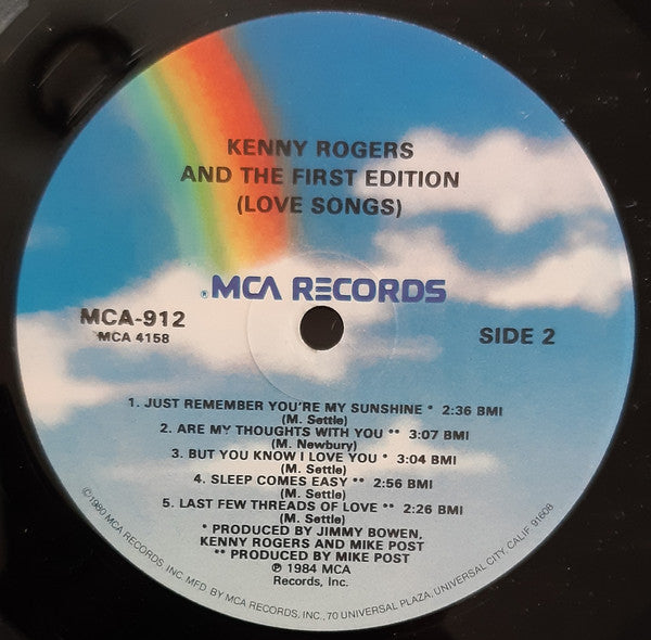 Kenny Rogers & The First Edition : Love Songs (LP, Comp)