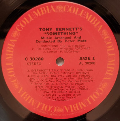 Tony Bennett : Tony Bennett's Something (LP, Album)