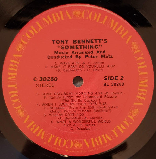 Tony Bennett : Tony Bennett's Something (LP, Album)