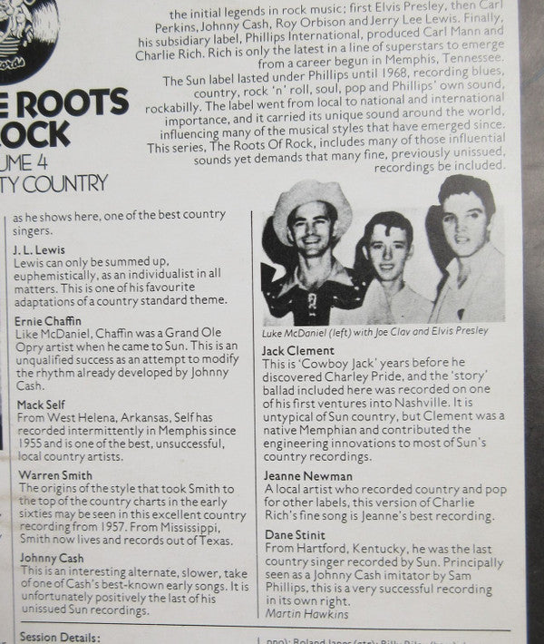 Various : Sun: The Roots Of Rock: Volume 4: Cotton City Country (LP, Comp, Mono)
