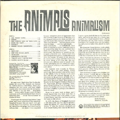 The Animals : Animalism (LP, Album, MGM)