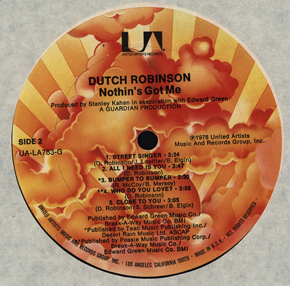 Dutch Robinson : Nothin's Got Me (LP)