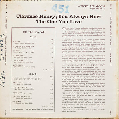 Clarence "Frogman" Henry : You Always Hurt The One You Love (LP, Album, Mono)