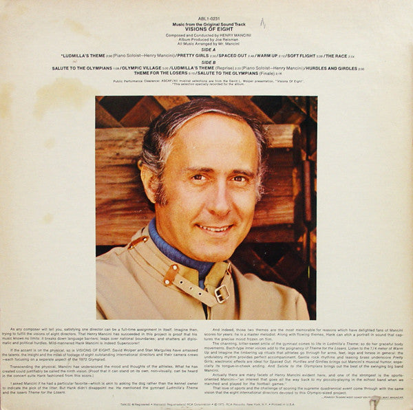 Henry Mancini : Visions Of Eight (Music From The Original Sound Track) (LP, Album, Gat)