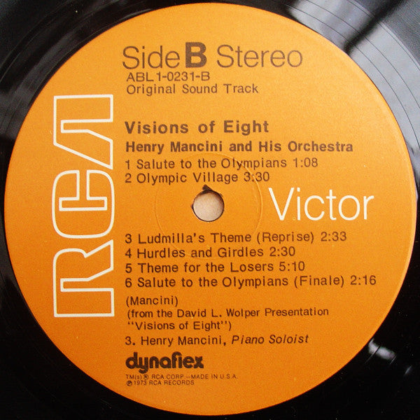 Henry Mancini : Visions Of Eight (Music From The Original Sound Track) (LP, Album, Gat)