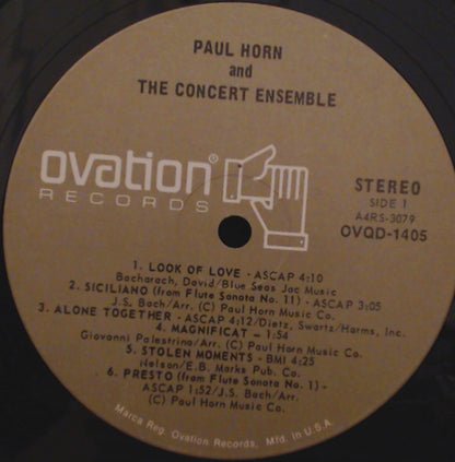 Paul Horn & The Concert Ensemble : Paul Horn & The Concert Ensemble (LP, Album, Quad)