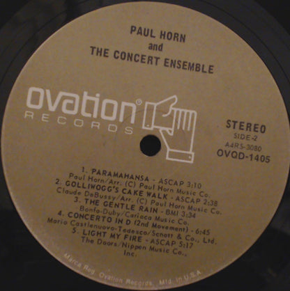 Paul Horn & The Concert Ensemble : Paul Horn & The Concert Ensemble (LP, Album, Quad)