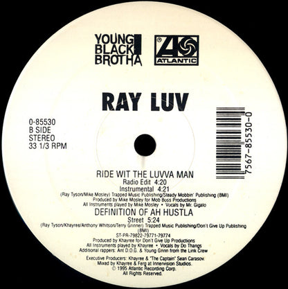 Ray Luv : Definition Of Ah Hustla / Ride With The Luvva Man (12")