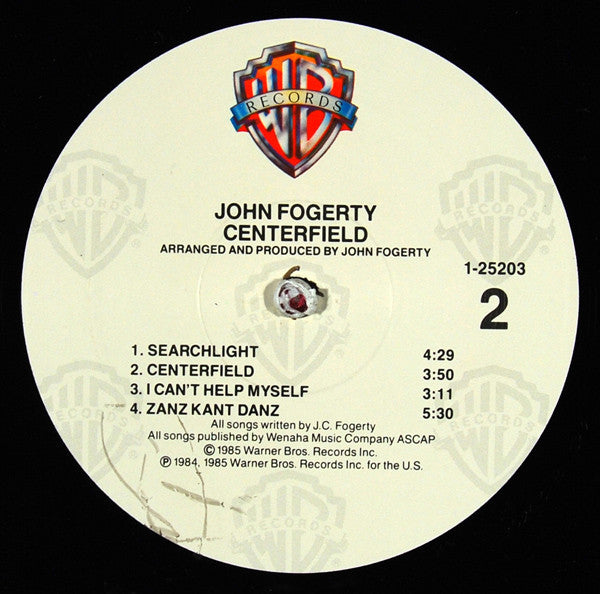 John Fogerty : Centerfield (LP, Album, Spe)