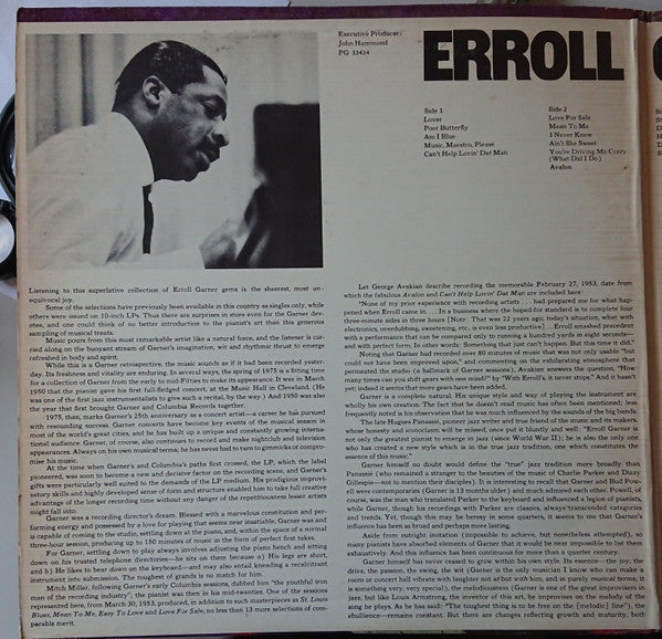 Erroll Garner : Play It Again, Erroll! (2xLP, Comp, Mono)