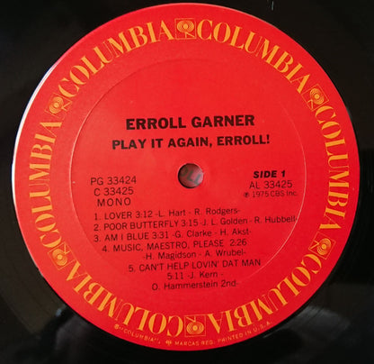 Erroll Garner : Play It Again, Erroll! (2xLP, Comp, Mono)