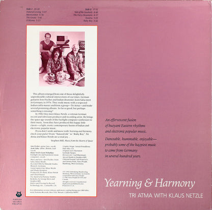 Tri Atma With Klaus Netzle : Yearning & Harmony (LP, Album)