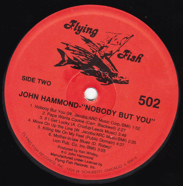 John Paul Hammond : Nobody But You (LP, Album)