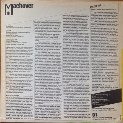 Tod Machover : Light / Soft Morning, City! (LP, Album)