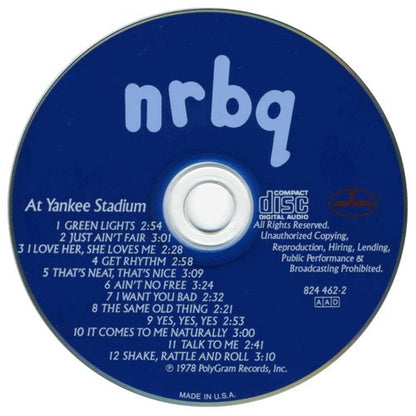 NRBQ : NRBQ At Yankee Stadium (CD, Album, RE)