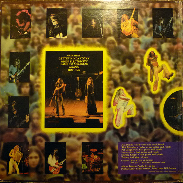 Black Oak Arkansas : Raunch 'N' Roll Live (LP, Album, RI)