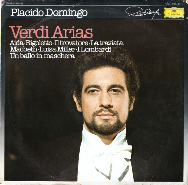 Placido Domingo : Verdi Arias (LP, Comp)