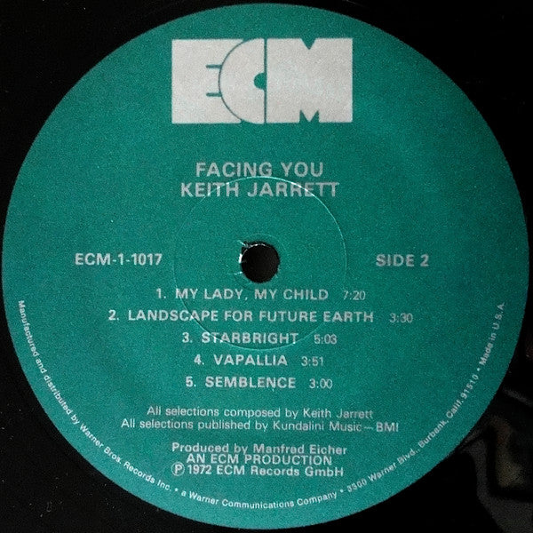 Keith Jarrett : Facing You (LP, Album)