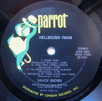 Savoy Brown : Hellbound Train (LP, Album, AL )