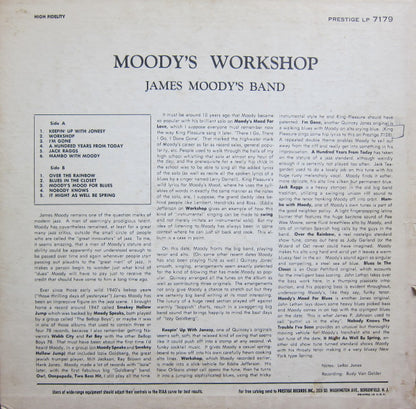 James Moody And His Band : Moody's Workshop (LP, Album, Mono, RE)