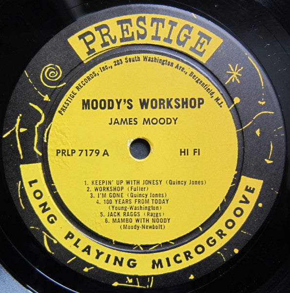 James Moody And His Band : Moody's Workshop (LP, Album, Mono, RE)