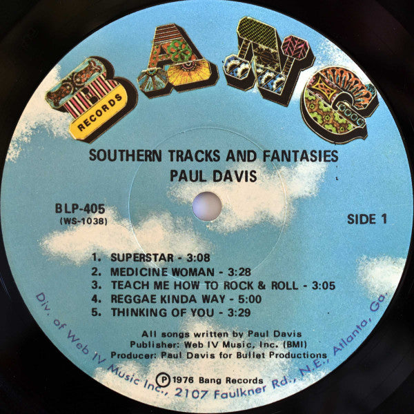 Paul Davis (3) : Southern Tracks & Fantasies (LP, Album, NAM)