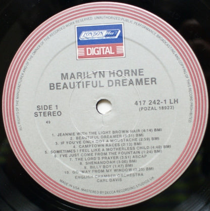 Marilyn Horne, English Chamber Orchestra : Beautiful Dreamer (LP, Comp)