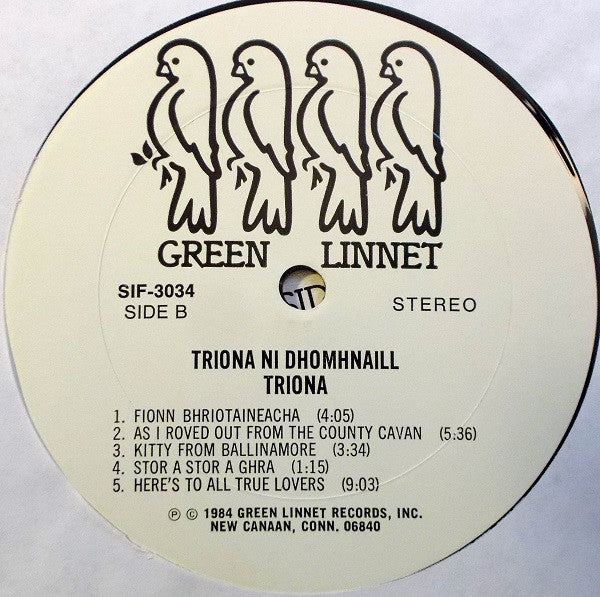 Tríona Ní Dhomhnaill : Tríona (LP, RE)