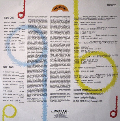 The Crickets (2) : The Complete Crickets (LP, Comp)