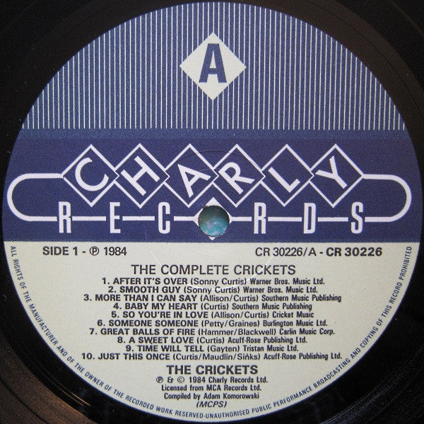 The Crickets (2) : The Complete Crickets (LP, Comp)