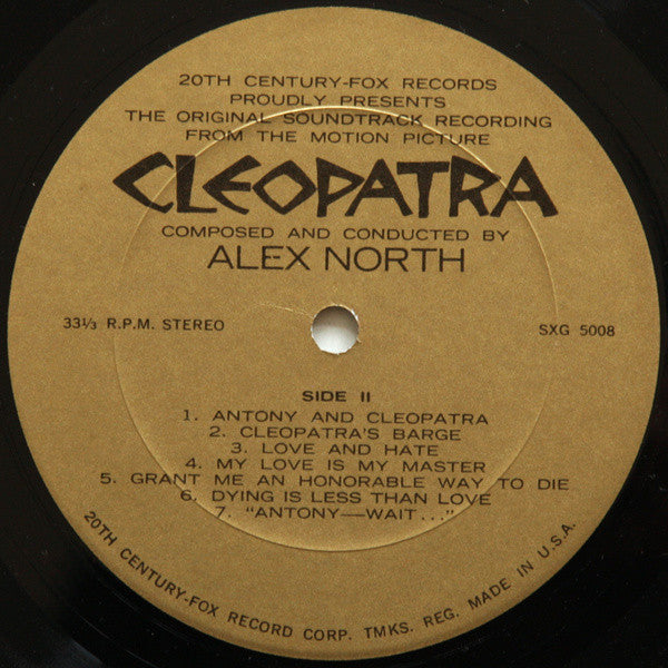 Alex North : Cleopatra (Original Soundtrack Album) (LP, Album, Gat)